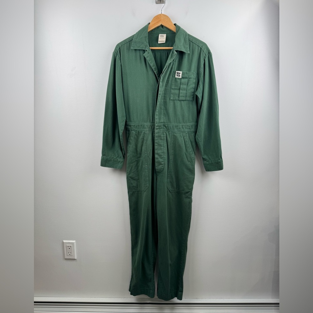 Lucy & Yak Women Green Carmen Jumpsuit Size Small